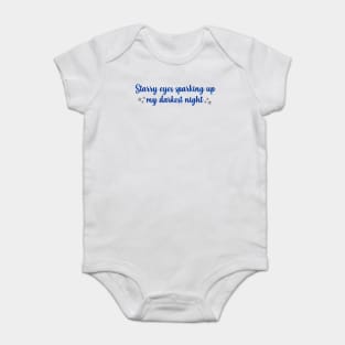 Starry Eyes Sparking Up My Darkest Night Taylor Swift Baby Bodysuit